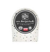 Aus der Waage: KoryciĆski-KĂ€se mit SchwarzkĂŒmmel (ein StĂŒck von etwa 250 g)